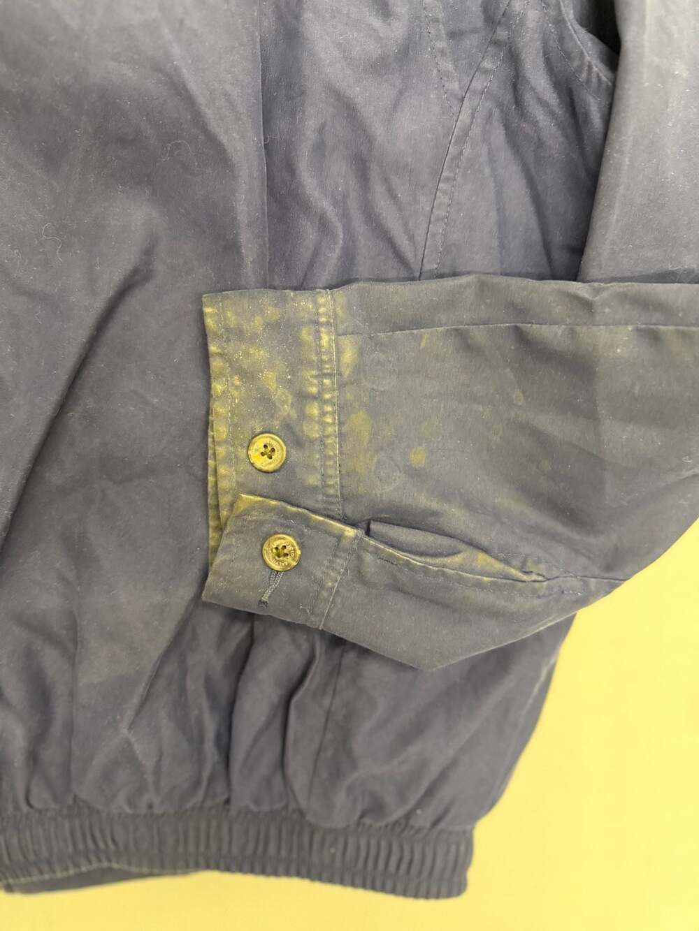 Vintage Polo Ralph Lauren Navy Harrington Jacket with Plaid Lining - Picture 10 of 10